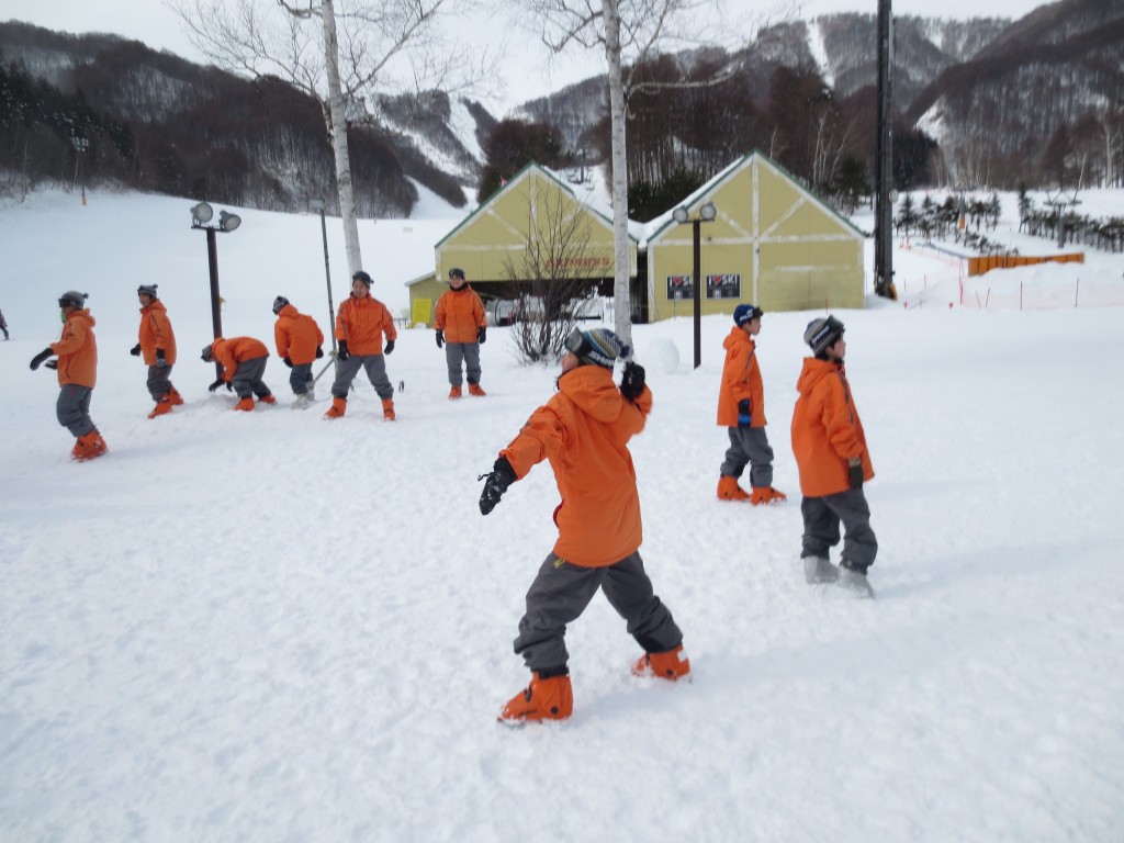 スキー前に雪合戦だ！ のコピー