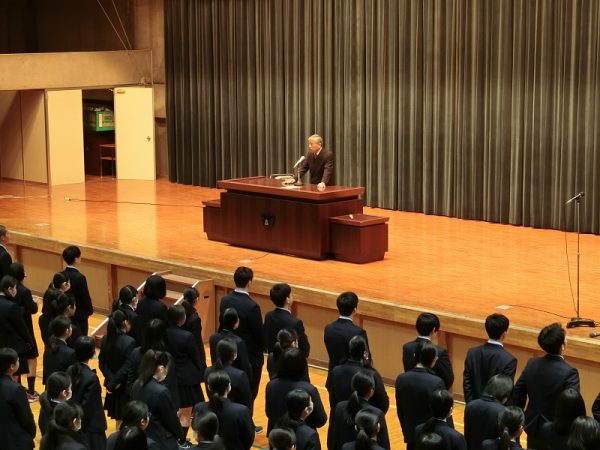 令和元年度３学期始業式が行われました