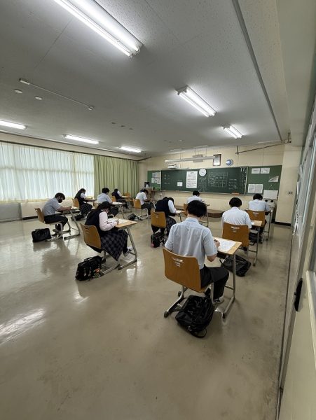 期末考査が始まりました