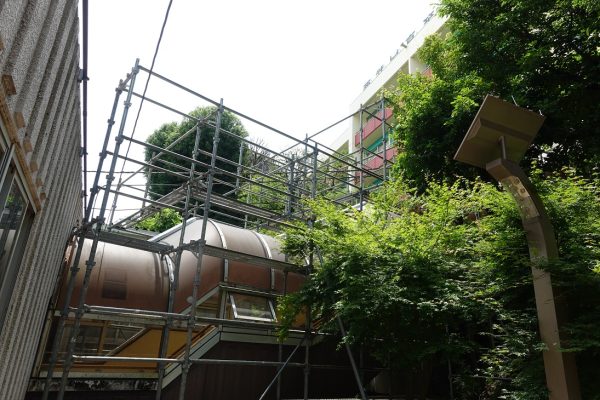 「ドーム階段」改修工事開始